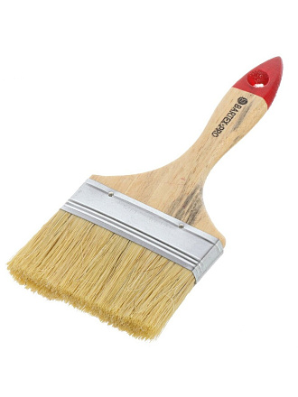 Кисть плоская, Bartex, Стандарт, 100 мм, 4 '', рукоятка дерево, 1117140