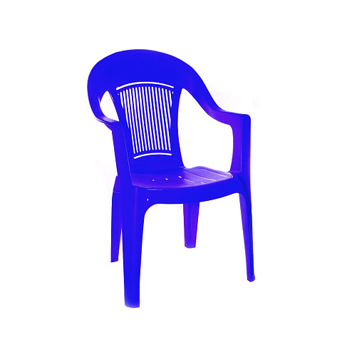 Кресло пластик, Элластик-Пласт, 91х41х55 см, синее
