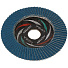 Круг лепестковый торцевой КЛТ2 для УШМ, LugaAbrasiv, диаметр 115 мм, посадочный диаметр 22 мм, зерн ZK80, шлифовальный - фото 2