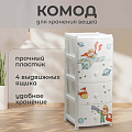 Комод детский 4 ящика, Мечтатель, 39х47х95 см, Violet, 352139 - фото 2