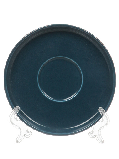 Чайная пара керамика, 3 предмета, на 1 персону, 160 мл, 6.5х7 см, блюдце 13.5 см, B060616, синяя