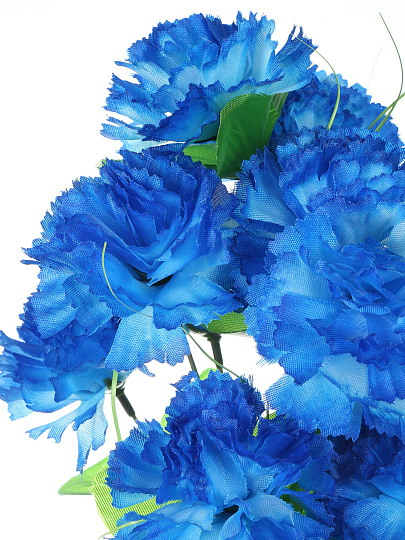 Цветок искусственный декоративный пасхальный, Гвоздика, 12 головок, 40 см, в ассортименте, FE088