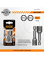 Ключ-насадка для кровельных саморезов, Nox, 8/10х48 мм, 2 шт, магнитный адаптер, блистер - фото 9