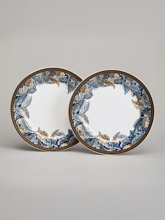 Набор тарелок закусочный, фарфор, 2 шт, 20.5 см, круглый, Art Collection, Lefard, 590-693