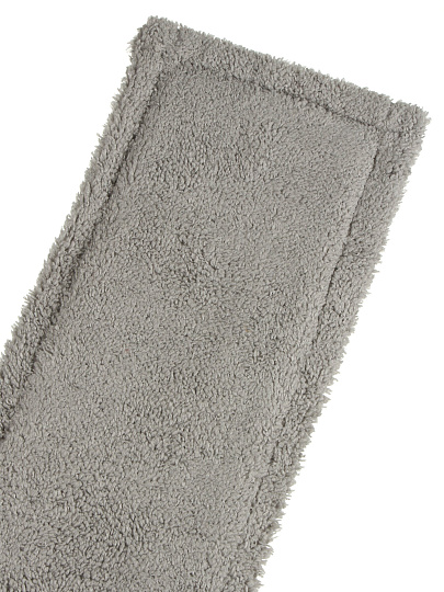 Швабра плоская, микрофибра, 120х43х13 см, серая, телескопическая ручка, светло-серая, Марья Искусниц