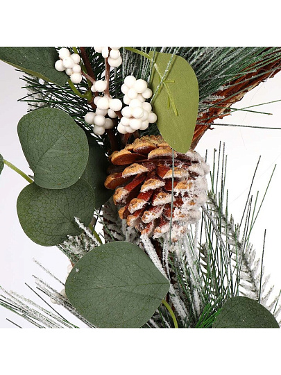 Венок рождественский 45 см, с шишками, SYHHA-0823079