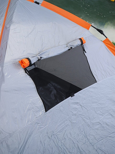 Палатка 3-местная, 200х200х130 см, 1 слой, 1 комн, с москитной сеткой, Green Days, GJH021-3