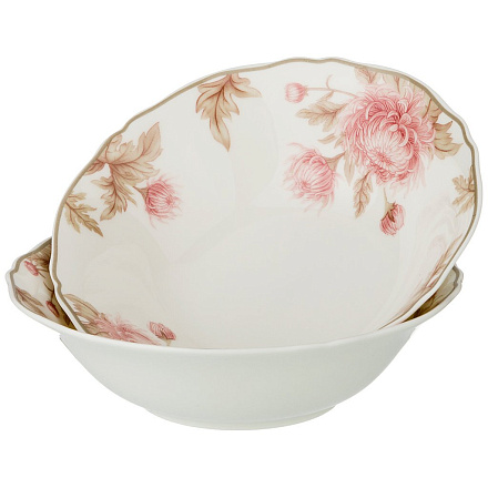 Набор салатников фарфор, круглый, 2 шт, 16 см, Астра, Lefard, 264-1014