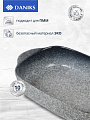 Форма для запекания керамика, 24х13.5х4.5 см, 0.58 л, прямоугольная, серо-синяя, Daniks, Гранит, Y4-8733 - фото 3