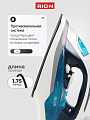 Утюг Rion, SZ-8088, 2200 Вт, керамика, вертикальное отпаривание, противокапельная система, 1.75 м, синий - фото 7
