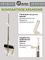Набор для уборки 90х25 см, совок для мусора, щетка, белый, Марья Искусница, A260064 - фото 5