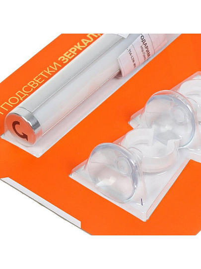 Светильник светодиодный светодиодный, JazzWay, TS6-L2W-sr, 2 Вт, 3000 К, 110 Лм, IP44, 30.4х2х2 см, с диммером, 3хAAА, для подсветки зеркал, кухонных поверхностей, шкафов, серебристый, 5031722