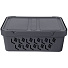 Ящик хозяйственный универсальный, 12 л, 38х27.6х14 см, с крышкой, серый, Бытпласт, Deluxe, С32057 - фото 6