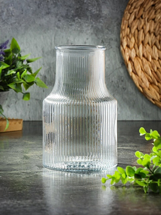 Ваза стекло, настольная, 20х13 см, A060230, прозрачная