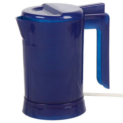 Чайник электрический Vepsmann, VN-111, синий, 0.5 л, 800 Вт, скрытый нагревательный элемент, пластик