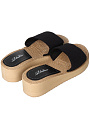 Обувь пляжная для женщин, бежевый, черная, р. 38, Каталония, T2022-516 - фото 2