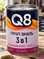 Грунт-эмаль Formula Q8, по ржавчине, алкидная, черная, 0.8 кг