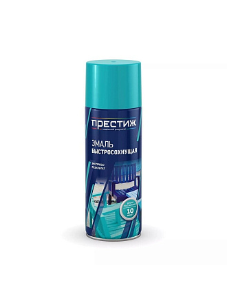 Эмаль аэрозольная, Престиж, универсальная, быстросохнущая, акриловая, полуглянцевая, темно-зеленая, 425 мл