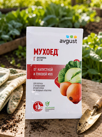 Инсектицид Мухоед, от вредителей почвенных, гранулы, 25 г, Avgust