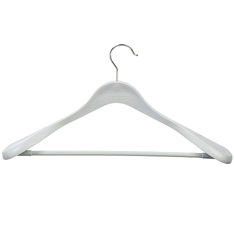 Вешалка-плечики для одежды, 43х20 см, пластик, белая, T2022-440
