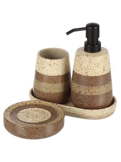 Стакан для зубных щеток, 8.2x10 см, керамика, Мираж, BCE0771AA-TB