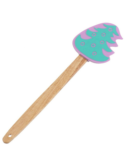 Лопатка кулинарная силикон, бамбук, 28 см, Елочка, B030094