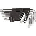 Ключи имбусовые Torx T10-T50, набор 9 шт, TOPEX, 35D960