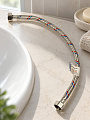Подводка для воды 1/2&amp;quot;х0.4 м, г-г, сталь, AquaLine