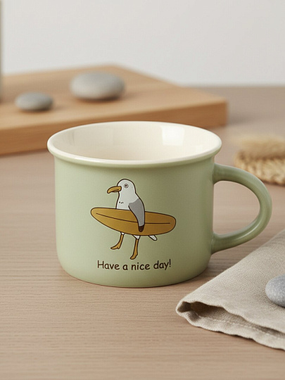 Кружка фарфор, 160 мл, Vacation, Atmosphere, AT-K3598