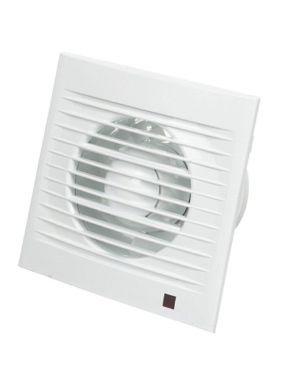 Вентилятор вытяжной настенный, установочный диаметр 100 мм, 14 Вт, 97 м³/ч, обратный клапан, Perfecto 100К