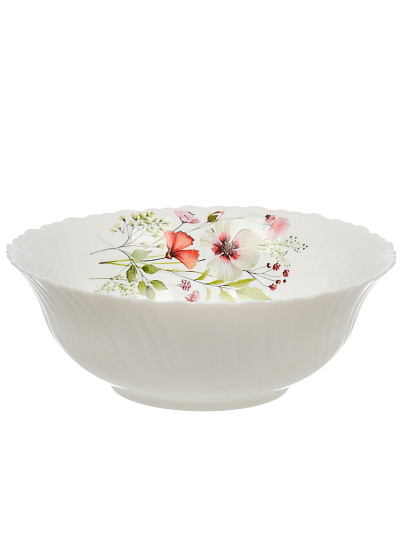 Салатник стеклокерамика, фигурный, 20х6.5 см, 1 л, Сухоцветы, МФК, MFK21182