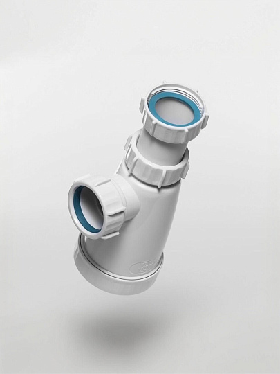 Сифон для мойки, трубный, 1 1/2&quot;, полипропилен, 40 мм, Инкопласт, BS1100