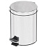 Контейнер для мусора металл, 12 л, круглый, педаль, хром, Y8-2723 - фото 4