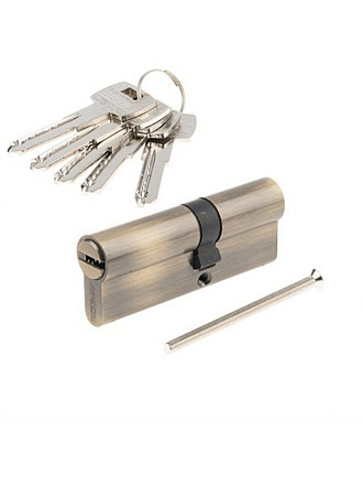 Личинка замка двери Apecs, SM-80(35/45)-AB, 32117, 80 мм, бронза