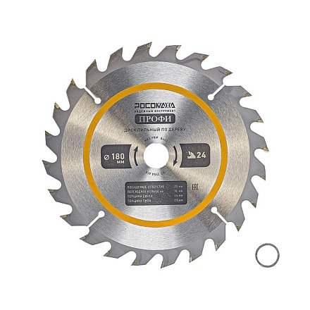 Диск пильный по дереву, Росомаха, 180х20/16х1.4 мм, 24 зуба, 211802