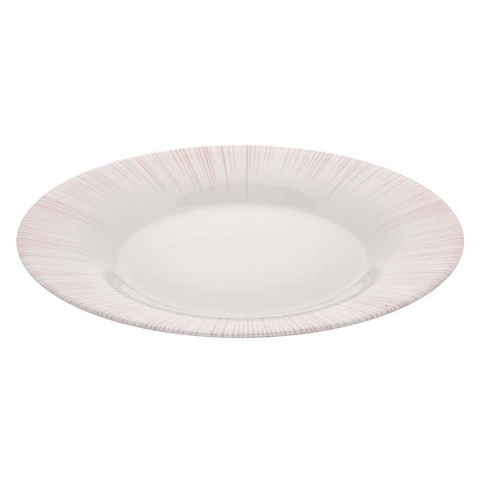 Тарелка десертная, стекло, 19.5 см, круглая, Focus, Pasabahce, 10327SLBD73, розовая