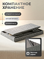 Кофр для хранения, 1 секция, с крышкой, складной, 28х19х13 см, с ручкой, серый, A290105 - фото 3