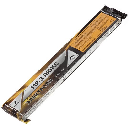 Электроды МЭЗ, МР-3 ЛЮКС, 3 мм, 1 кг, вакуумное крепление