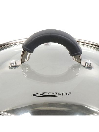 Набор посуды нержавеющая сталь, 4 предмета, кастрюли 2.9,3.9 л, индукция, Катунь, Ирида, КТ08-В