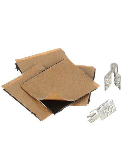 Монтажный комплект для пленочного пола 2 монтажных зажима, винил-мастика 5х5 см, Rexant