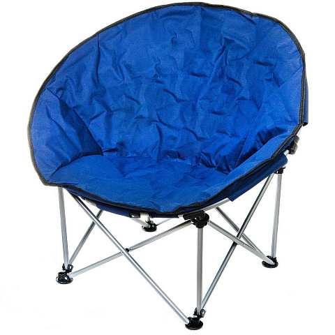 Кресло складное 82х85х72 см, Гриб, синее, полиэстер 600D, с сумкой-чехлом, 100 кг, Green Days
