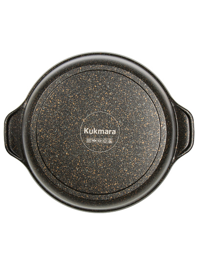Кастрюля алюминий, антипригарное покрытие, 4 л, крышка стекло, Kukmara, Granit Ultra Induction original, кгои43а, индукция