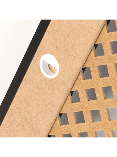 Экран для радиатора, МДФ, 1200х600 мм, черный, DE LUXE Глория, Стильный Дом