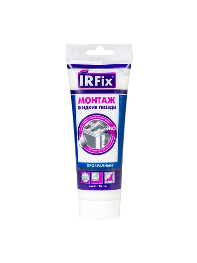 Клей Irfix, водный, универсальный, 250 г, 20009, Монтаж