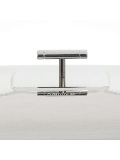 Мармит стекло, нержавеющая сталь, 3 л, 49х24х18 см, прямоугольный, Attribute, ABI020