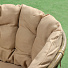 Мебель садовая Мальдивы, стол, 55х55х56 см, 2 кресла, 1 диван, подушка бежевая, 100 кг, 114х66х70 см, AI-1808002 - фото 4