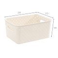 Корзина для хранения, 3 л, 23.5х17.3х10.5 см, прямоугольная, пластик, слоновая кость, Violet, Береста, 521026 - фото 2