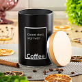 Банка для сыпучих продуктов, металл, 0.8 л, 9х14.5 см, с крышкой, Кофе, Y4-5658 - фото 2