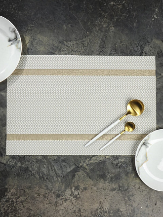 Салфетка декоративная полимер, 45х30 см, прямоугольная, Y4-5443