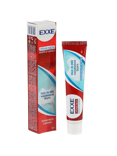 Зубная паста Exxe, Максимальная защита от кариеса, 50 г
